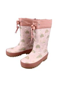 Gummistiefel MaxiMo, M&auml;dchen, Gr. 32, ash rose, champignon, Obermaterial: 100% Gummi, Schuhe Gummistiefel, Allover-Print, leicht gef&uuml;ttert, reflektierend