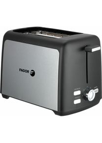 Fagor ToastPro, Toaster, Schwarz, Silber