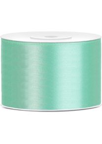 partydeco, Geschenkverpackung, Satinband 50mm Mint (25m) (1x)