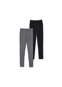 Tchibo - 2 Kinder-Leggings - Gr. 146/152 - schwarz