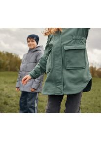 Tchibo - Kinder-Softshellmantel - M&auml;dchen - Gr. 158/164 - dunkelgr&uuml;n