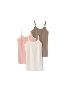 Tchibo - 3 Kinder-Unterhemden - M&auml;dchen - Gr. 158/164 - orange