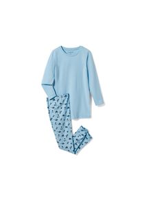 Tchibo - Kinder-Pyjama - M&auml;dchen - Gr. 158/164 - dunkelblau/print