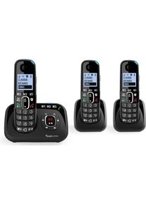 Amplicom Amplicomms BigTel 1583 DECT Grosstastentelefon schwarz, Telefon, Schwarz