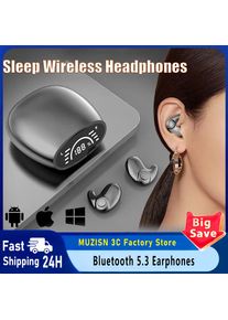 MUZISN Bluetooth 5.3 Earphones Mini Noise cancelling Sports Running Earphones Life Waterproof Gaming Music In Ear Earphones