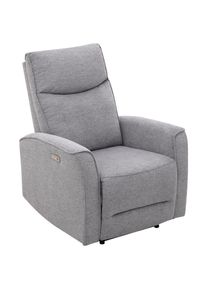 Ondega , Dunkelgrau , Holz, Metall, Kunststoff, Textil , Pappel , Sperrholz , 80x102x96 cm , Relaxfunktion , Wohnzimmer, Sessel, Fernsehsessel