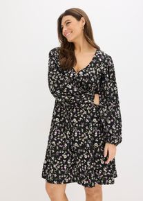 bonprix Női Tunika dzs&ouml;rz&eacute; ruha, fekete, 36/38