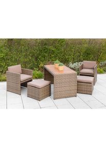 Merxx Balkonset &raquo;Merano Wicker&laquo; 5 Stk. tlg.