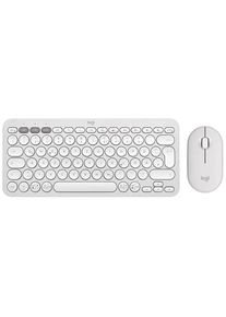 Logitech Wireless-Tastatur &raquo;Pebble 2 Combo&laquo; (Angenehmes Tippen Fn-Tasten Lautst&auml;rkeregler Profil-Speicher Windows-Sperrtaste)