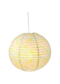Niermann H&auml;ngeleuchte &raquo;Papier-Pendelleuchte Bunte Blumen&laquo; E27 1 Stk. Kinderzimmer, Kinderlampe