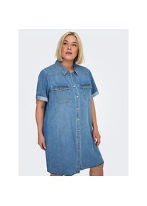 Only CARMAKOMA Jeanskleid &raquo;CARLISA S/S DNM DRESS GUA NOOS&laquo; Brusttaschen