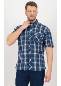 Outdoorhemd DEPROC Active "COPPER II NEW Men", Herren, Gr. XXL (56), Normalgr&ouml;&szlig;en, navy, check, Web, 100% Polyester, Hemden Outdoorhemd, auch in Gro&szlig;en Gr&ouml;&szlig;en erh&auml;ltlich