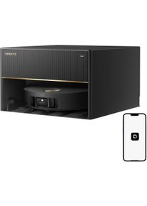 DREAME Saugroboter "mit Wischfunktion DREAME X50 Master, 20.000 Pa Saugkraft", schwarz, B:41,8cm H:24,9cm T:41,6cm, Saugroboter, Hindernis&uuml;berwindung, kompakte Basisstation, Saugroboter