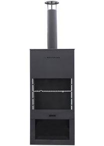 Grillkamin WESTMANN "LG610", schwarz, B:41cm T:70cm, Grills, Grillkamin, BxTxH: 41x70x229 cm