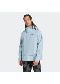 Outdoorjacke adidas terrex "XPLORIC 2.5L CLIMAPROOF ANORAK", Herren, Gr. L, grau (magic grau), Obermaterial: 100% Polyester, Jacken Outdoorjacke