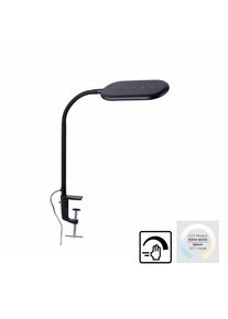 JUST LIGHT Klemmleuchte "KELLY", schwarz, 1, H: 67cm, 1 Stk., Leuchten, LED, CCT - tunable white, dimmbar &uuml;ber Touchdimmer, Klemmleuchte