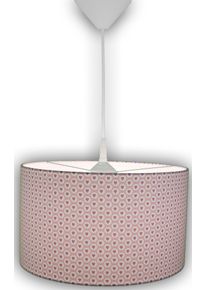 Niermann H&auml;ngeleuchte "Stoff-Pendelleuchte Herzen rosa/pink", bunt, 1, &Oslash; 35cm H: 17cm, 1 Stk., Leuchten, Kinderzimmer, Kinderlampe, H&auml;ngeleuchte