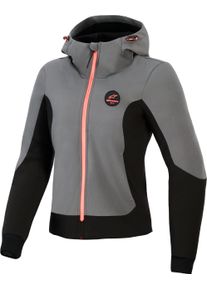 Alpinestars Stella Radium Tech, zip hoodie women , color: Grey/Black , size: L