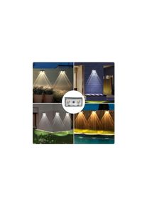 1, 2 or 4 Stainless Steel Solar Outdoor Waterproof Wall Lights - 3 Colours!