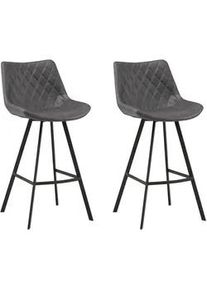 Barhocker-Set Bowie 2er-Set ca. 50x102 cm Anthrazit