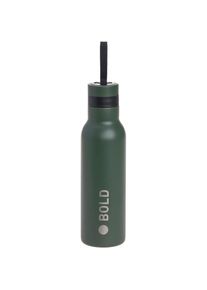 L&auml;ssig L&Auml;SSIG, Unisex, Trinkflasche &raquo;Bold&laquo;, olive, 500 ml, Doppelwandige Edelstahlflasche &raquo;Bold&laquo;
