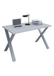 Vcm, Schreibtisch &raquo;Schreibtisch B&uuml;rotisch Computertisch 110x50 Lona X&laquo; 1 Stk. tlg., Silber / Wei&szlig;,