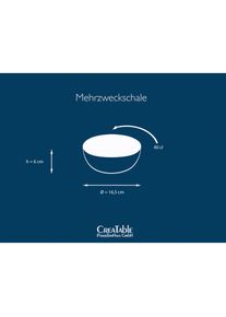 Creatable, M&uuml;slischale &raquo;NATURE COLLECTION&laquo; 6 Stk. aus Steinzeug Salatschale, Snackschale, &Oslash; 16,5 cm, gr&uuml;n, Steinzeug,