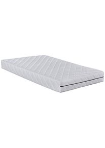 Mid.you , Wei&szlig; , Textil , H3 , F&uuml;llung: Polyester , 140x200 cm , Oeko-Tex&reg; Standard 100 , Bezug abnehmbar/waschbar, Ober- und Unterseite versteppt, atmungsaktiv, schadstoffgepr&uuml;ft, Wendematratze, Bezug rundum abnehmbar, orthop&auml;dische Matratze ,