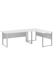 Mid.you , Hellgrau , Metall, Holzwerkstoff , rechteckig , 235x73.2x160 cm , B&uuml;rom&ouml;bel, Schreibtische, Schreibtische