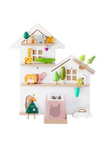 Mid.you , Wei&szlig; , Holz, Metall, Holzwerkstoff , Buche,Buche , 5 F&auml;cher , 55.8x60x18 cm , h&auml;ngend , Kinder- & Jugendzimmer