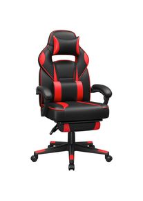 M&Ouml;BELIX M&ouml;belix , Rot, Schwarz , Textil , 67x126x66 cm , Typenauswahl, Wippfunktion, inklusive Armlehnen, ergonomische R&uuml;ckenlehne , B&uuml;rom&ouml;bel, B&uuml;rost&uuml;hle, Gaming St&uuml;hle