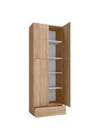 Mid.you , Sonoma Eiche , Holzwerkstoff , 3 F&auml;cher , 1 Schublade(n) Schubladen , 70x200x39 cm , B&uuml;rom&ouml;bel, Aktenschr&auml;nke & Aktenregale, Aktenschr&auml;nke