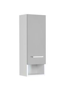 Held , Wei&szlig;, Hellgrau , Holzwerkstoff , 1 F&auml;cher , einzeln stellbar , 25x71x20 cm , individuell planbar, h&auml;ngend , Badezimmer, Badezimmerm&ouml;bel, Badezimmerschr&auml;nke, H&auml;ngeschr&auml;nke Bad