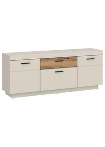 M&Ouml;BELIX M&ouml;belix , Eichefarben, Kaschmir , Holzwerkstoff , 2 F&auml;cher , 2 Schublade(n) Schubladen , 150x62.8x41.6 cm , Wohnzimmer, TV-M&ouml;bel, TV- & Lowboards