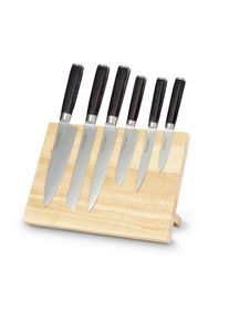 ECHTWERK , Schwarz, Edelstahlfarben, Hellbraun , Metall , 7x2.25x20 cm , Kochen & Essen, K&uuml;chenutensilien, K&uuml;chenmesser & Messerbl&ouml;cke