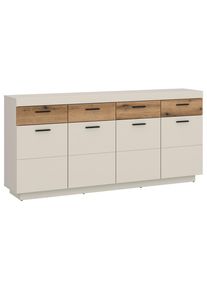 M&Ouml;BELIX M&ouml;belix , Eichefarben, Kaschmir , Holzwerkstoff , 4 F&auml;cher , 180x88.4x41.6 cm , Kleinm&ouml;bel, Kommoden, Sideboards