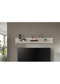 Mid.you , Wei&szlig; , Holzwerkstoff , 140x20x15 cm , FSC MIX , Kleinm&ouml;bel, Regale, Wandregale & H&auml;ngeregale, Wandboards