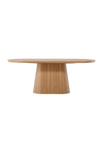 Livetastic , Beige , Holz , Pappel , oval , 90x76x200 cm , Esszimmer, Esszimmertische, Esstische
