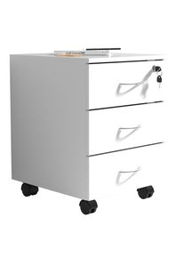 Vcm Container &raquo;Holz Rollcontainer B&uuml;rom&ouml;bel 3 Schubladen Baula L&laquo; 1 Stk. tlg.