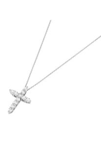 Giorgio Martello MILANO Kette mit Anh&auml;nger &raquo;Kette Kreuz mit Zirkonia, Silber 925&laquo;