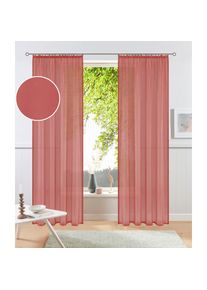 OTTO home Gardine &raquo;XANA mit &Ouml;sen, Kr&auml;uselband oder Schlaufen&laquo; Kr&auml;uselband 1 Stk. tlg. Bestseller, einfarbig, 1 bzw. 2 Schals, pflegeleicht, Schal