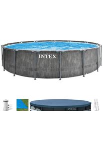 Intex Framepool &raquo;&raquo;PrismFrame Greywood&laquo;&laquo; &Oslash;xH: 457x122 cm