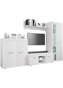 Vcm Wohnzimmertisch &raquo;4 tlg Schrankwand M&ouml;bel Set Wohnwand Usilo L&laquo; 4 Stk. tlg.