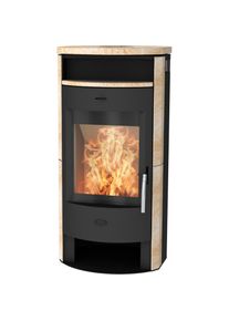 FIREPLACE Kaminofen &raquo;Heathus MAIA Sandstein Exklusiv&laquo; Aufstellort in deinem Zuhause, Tee- und Holzfach