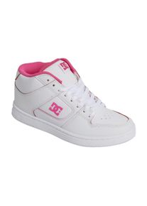 Sneaker DC Shoes "Manteca 4 Mid", Damen, Gr. 8(39), wei&szlig; (wei&szlig;, hot pink), Obermaterial:59.27% Leder, 40.73% Synthetikmaterial;, Schuhe Sneaker