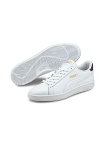 Sneaker Puma "SMASH V2 L" Gr. 40, wei&szlig; (Puma wei&szlig;, Puma wei&szlig;, peacoat, Puma team gold), Schuhe, Damen, 40, Leder, Sneaker, atmungsaktives Obermaterial aus Leder und Synthetik, Schn&uuml;rung