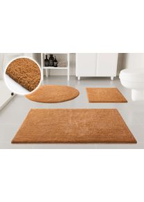 Badematte OTTO HOME "Selenne", terrakotta, H:20mm, Baumwolle, Badematten, Badematte, Badteppich, getuftet, modern, Uni, antirutsch, flauschig, Baumwolle
