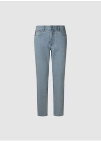 High-waist-Jeans Pepe Jeans "TAPERED JEANS HW", Damen, Gr. 28, L&auml;nge 30, blau (light enzyme), Denim/Jeans, Obermaterial: 98% Baumwolle, 2% Elasthan, gerade, unten schmal lang, Jeans High-waist-Jeans