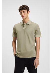 Poloshirt BOSS Orange "Prime", Herren, Gr. XL, gr&uuml;n (open gr&uuml;n370), Jersey, Obermaterial: 100% Baumwolle, regular fit h&uuml;ftlang, hoch geschlossener Ausschnitt, eng elastischer Bund, Shirts Poloshirt, mit Polokragen