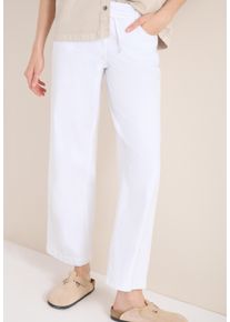 Loose-fit-Jeans Cecil, Damen, Gr. 31, L&auml;nge 28, wei&szlig;, Denim/Jeans, Obermaterial: 98% Baumwolle, 2% Elasthan. Futter: 52% Polyester, 48% Baumwolle, unifarben, loose fit lang, Jeans Loose-fit-Jeans, im Five-Pocket Style